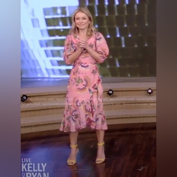 FARM Rio Pink Tropical Midi Dress Size Xs - Picture 2 of 5